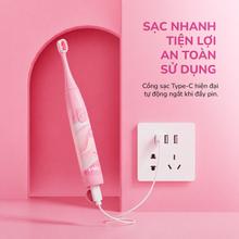 Bàn chải điện trẻ em Unie Kidtini UET318P cảm biến lực thông minh - Ảnh 10