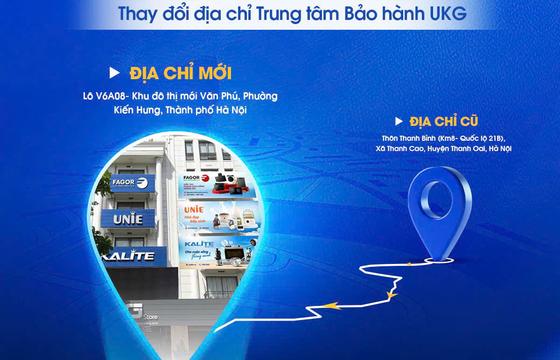 THÔNG BÁO: THAY ĐỔI ĐỊA CHỈ TRUNG TÂM BẢO HÀNH UNIE VIỆT NAM