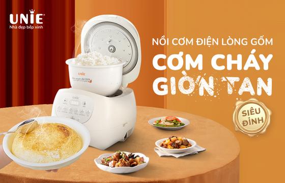 Nồi cơm điện lòng gốm UNIE: Lựa chọn hoàn hảo cho bữa cơm gia đình thêm dẻo thơm, ngọt lành