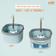 Chổi lau nhà UNIE UN-246 nhỏ gọn, giặt- vắt tích hợp - Ảnh 3
