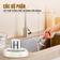 Máy xay thịt UNIE UM366 - 2,5L, 2 cối xay thủy tinh + trục đánh ruốc - Ảnh 12