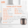 Nồi cơm điện UNIE UE-626 dung tích 1.8L, lòng nồi chống dính 5 lớp - Ảnh 8