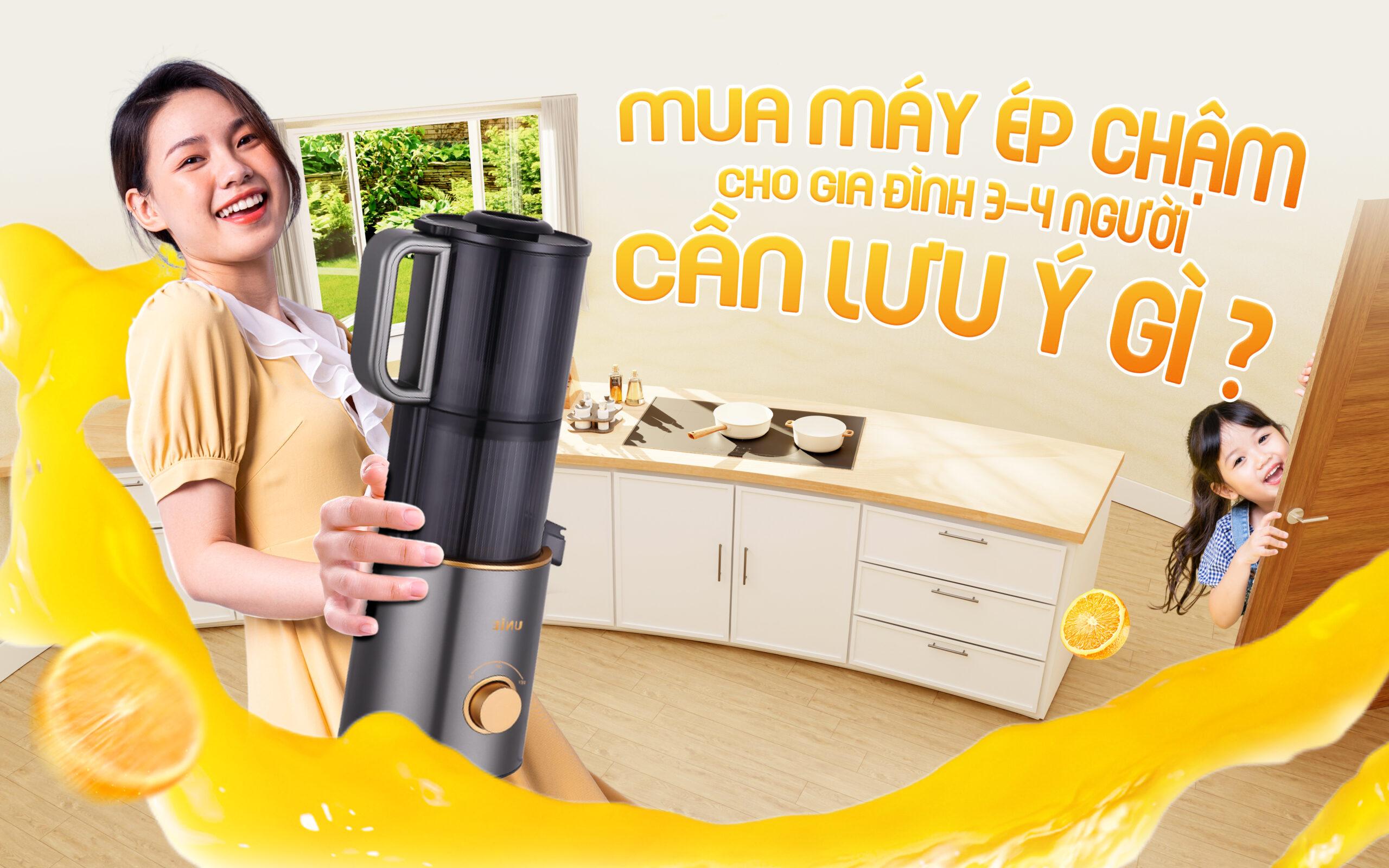 6 lưu ý khi chọn mua máy ép chậm cho gia đình 3-4 người